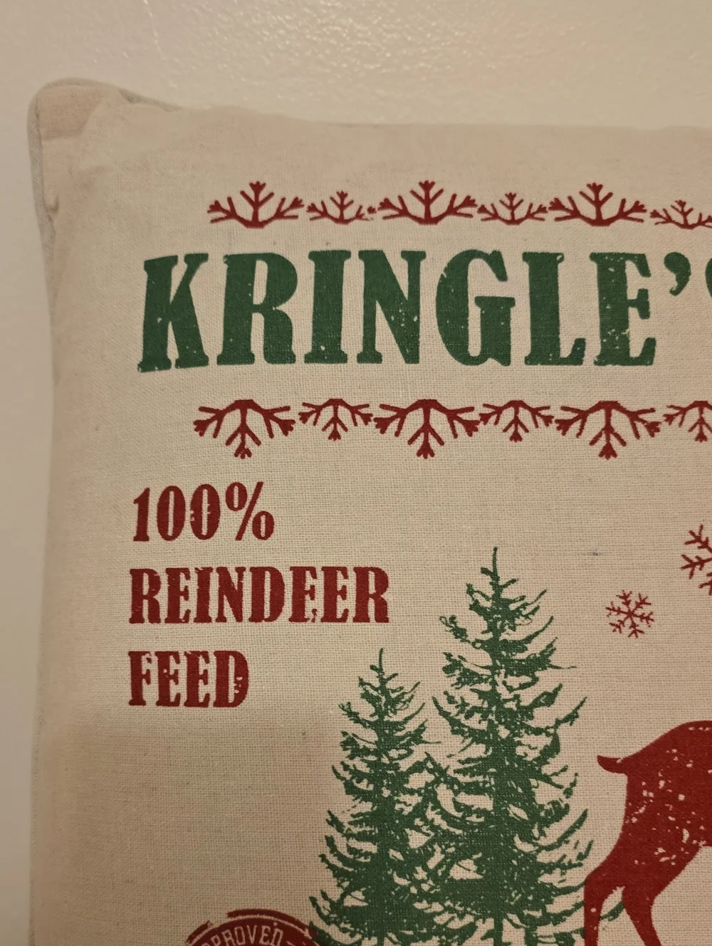 Kringles Grain Christmas Pillow